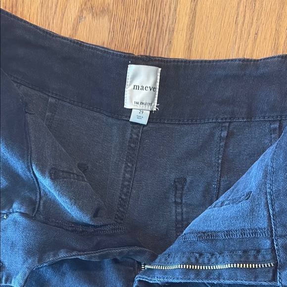 Maeve Cropped Collette black Denim Trousers - Picture 2 of 5